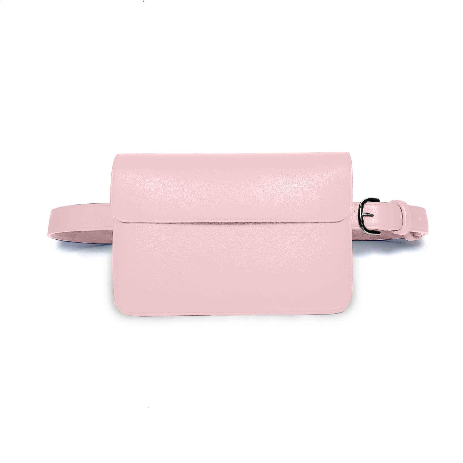 Sac ceinture Frida cuir rose clair alicewatier