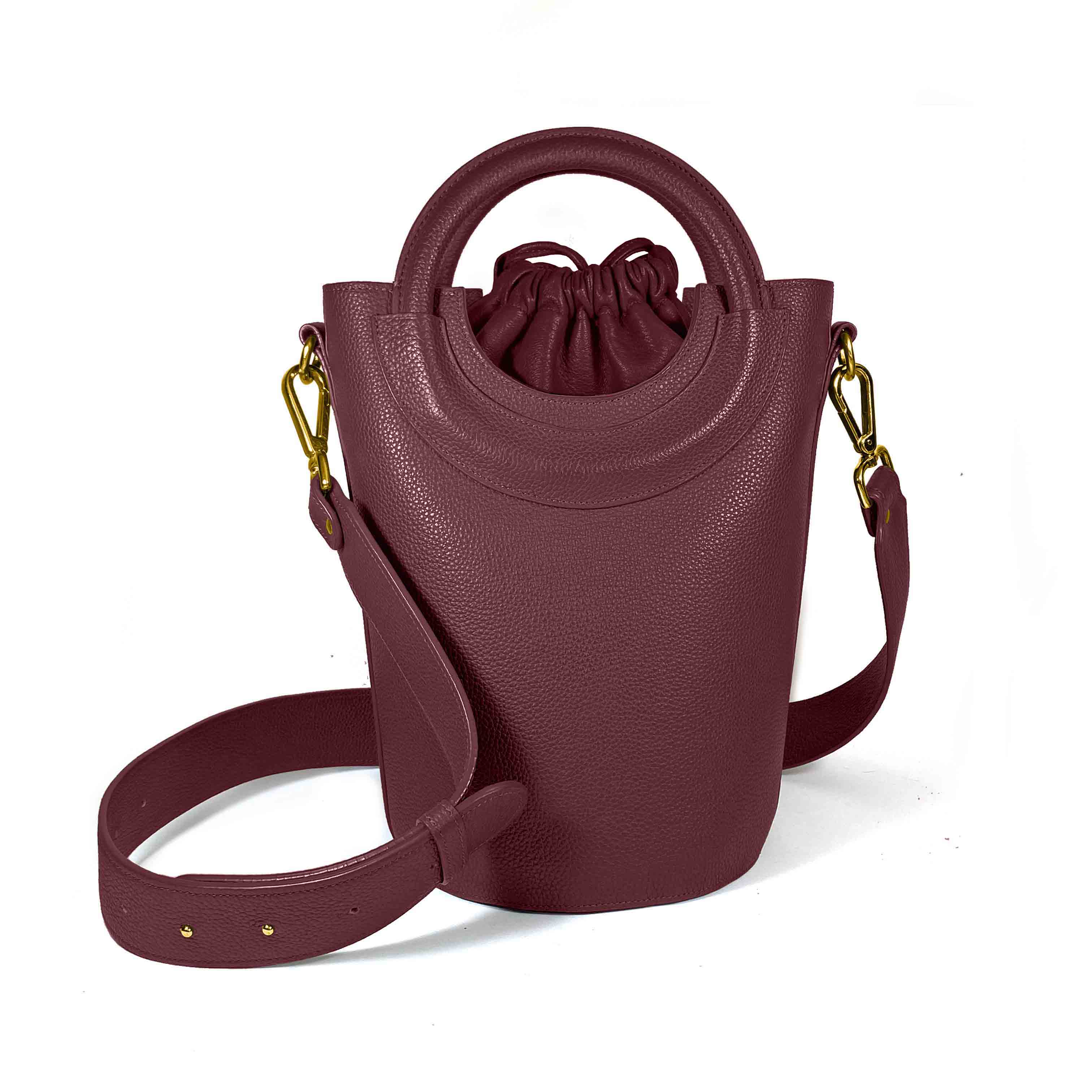 Sac seau bordeaux outlet